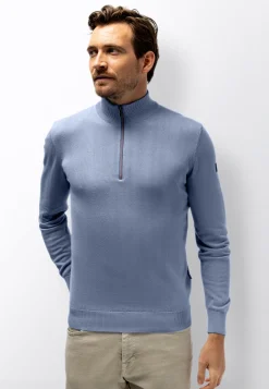 Sale Fijngebreide trui met halve rits Truien