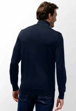 Fijngebreide trui met halve rits Truien