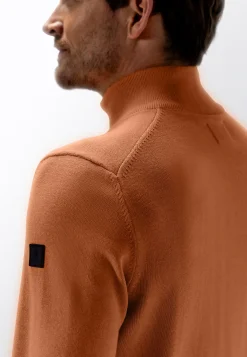 Online Fijngebreide trui met halve rits Truien