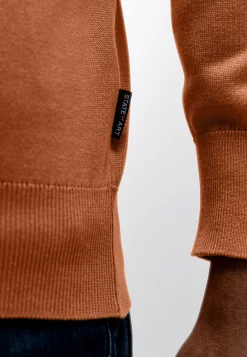 Online Fijngebreide trui met halve rits Truien