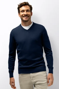 New Fijngebreide trui van katoen-modal Truien