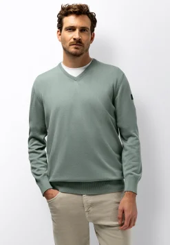 New Fijngebreide trui van katoen-modal Truien