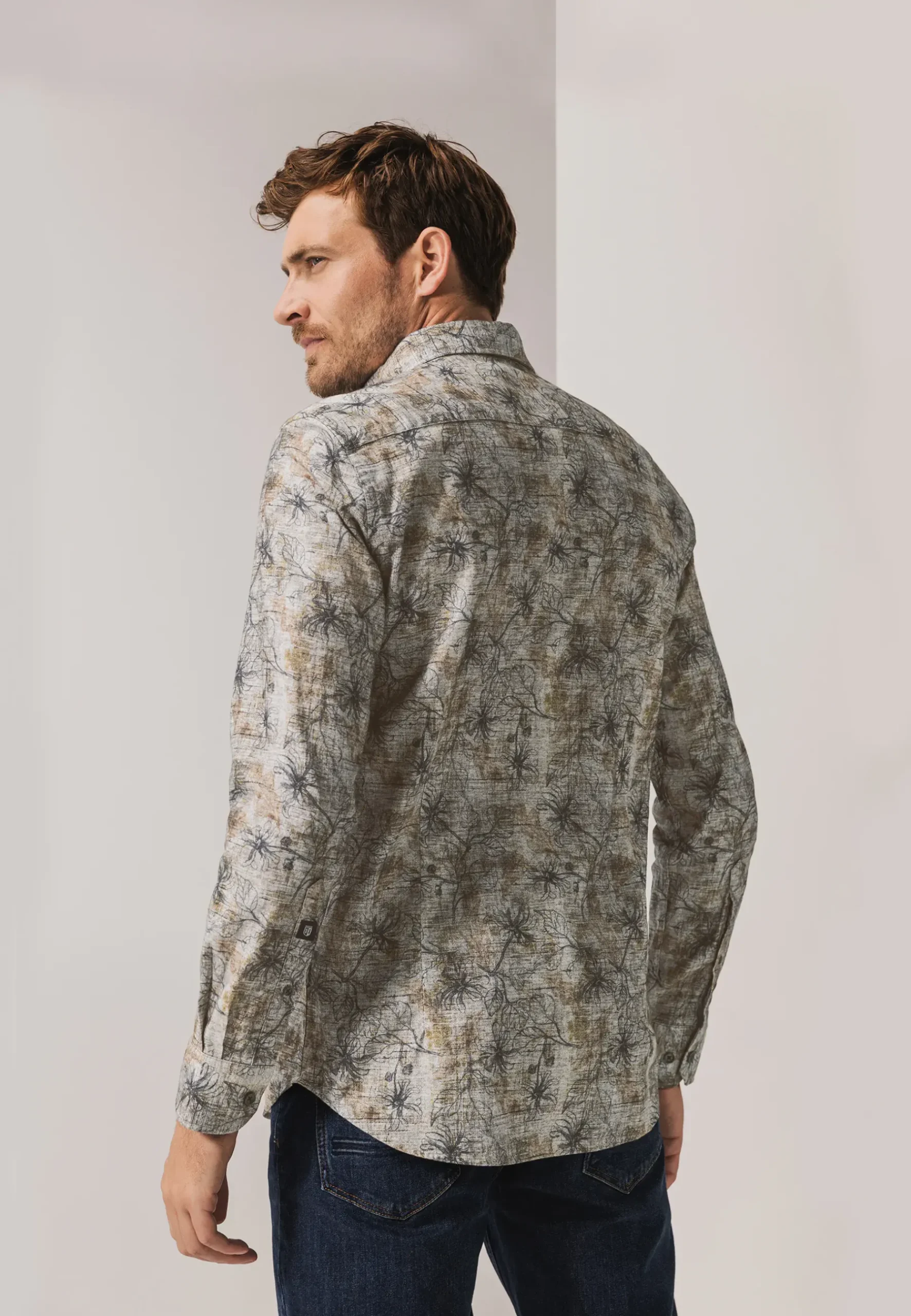 Outlet Flanellen overhemd van biologisch katoen Overhemden