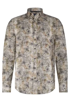 Outlet Flanellen overhemd van biologisch katoen Overhemden