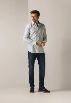 Discount Flanellen overhemd van biologisch katoen Overhemden