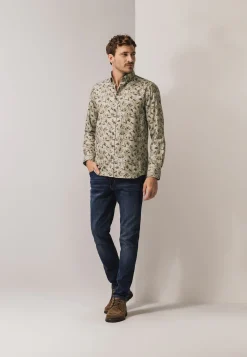 New Flanellen overhemd van twillstof Overhemden