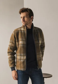 New Fleece vest met ruitdessin Vesten