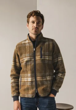 New Fleece vest met ruitdessin Vesten