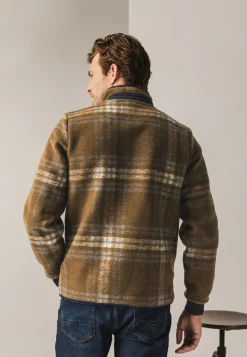 New Fleece vest met ruitdessin Vesten