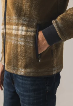 New Fleece vest met ruitdessin Vesten