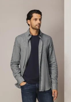 New Gebreid overhemd van katoen Overhemden