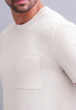 Discount Gebreid T-shirt met borstzak T-Shirts