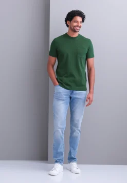 Discount Gebreid T-shirt met borstzak T-Shirts