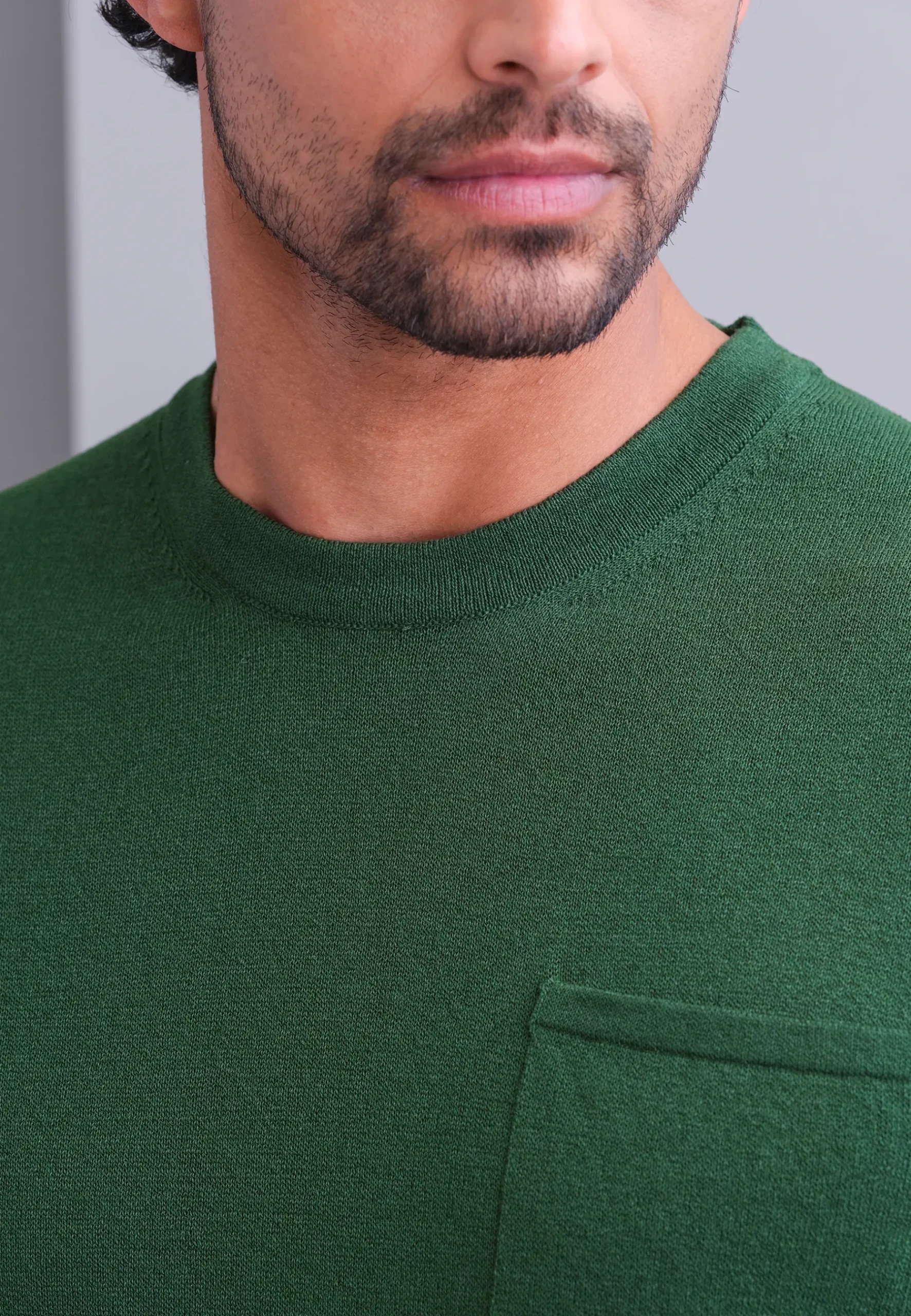 Discount Gebreid T-shirt met borstzak T-Shirts