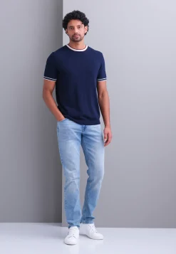 Gebreid T-shirt van een lyocellmix T-Shirts