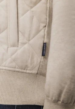 Sale Gebreid vest met doorgestikte voorkant Vesten