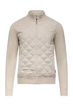 Sale Gebreid vest met doorgestikte voorkant Vesten