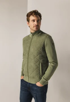 Clearance Gebreid vest met doorgestikte voorkant Vesten