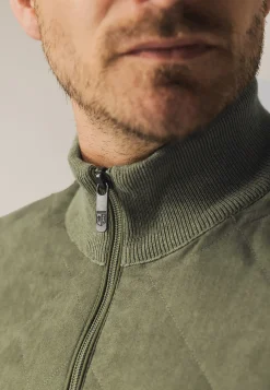 Clearance Gebreid vest met doorgestikte voorkant Vesten