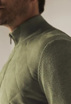 Clearance Gebreid vest met doorgestikte voorkant Vesten