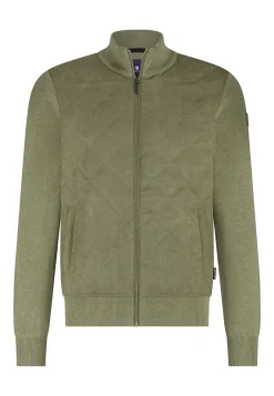 Clearance Gebreid vest met doorgestikte voorkant Vesten