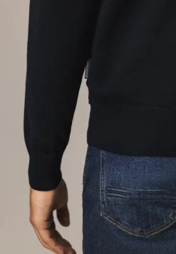 Best Gebreid vest met doorgestikte voorkant Vesten