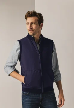 Gebreide bodywarmer met rits Bodywarmers