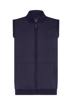 Gebreide bodywarmer met rits Bodywarmers