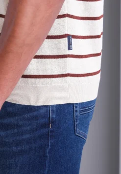 Gebreide polo met streepmotief Polo's