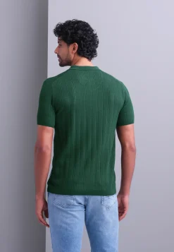 Clearance Gebreide polo van een lyocellmix Polo's