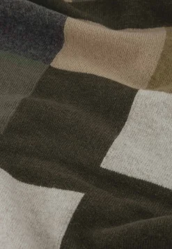 Hot Gebreide sjaal met kleurvlakken Sjaals