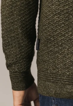 Gemêleerd vest met structuurdessin Vesten