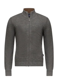 Gemêleerd vest met structuurdessin Vesten