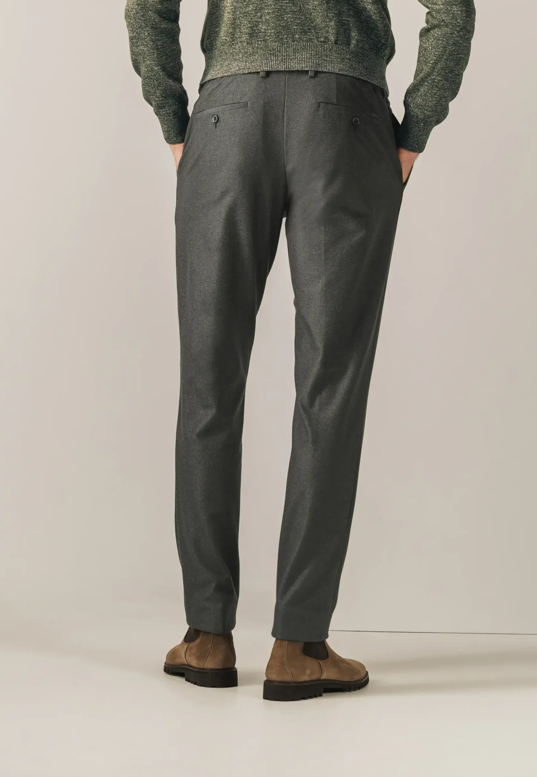 Hot Gemêleerde chino in stretchstof Broeken