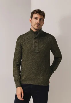 Sale Gemêleerde trui met halve rits Truien