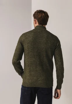 Sale Gemêleerde trui met halve rits Truien