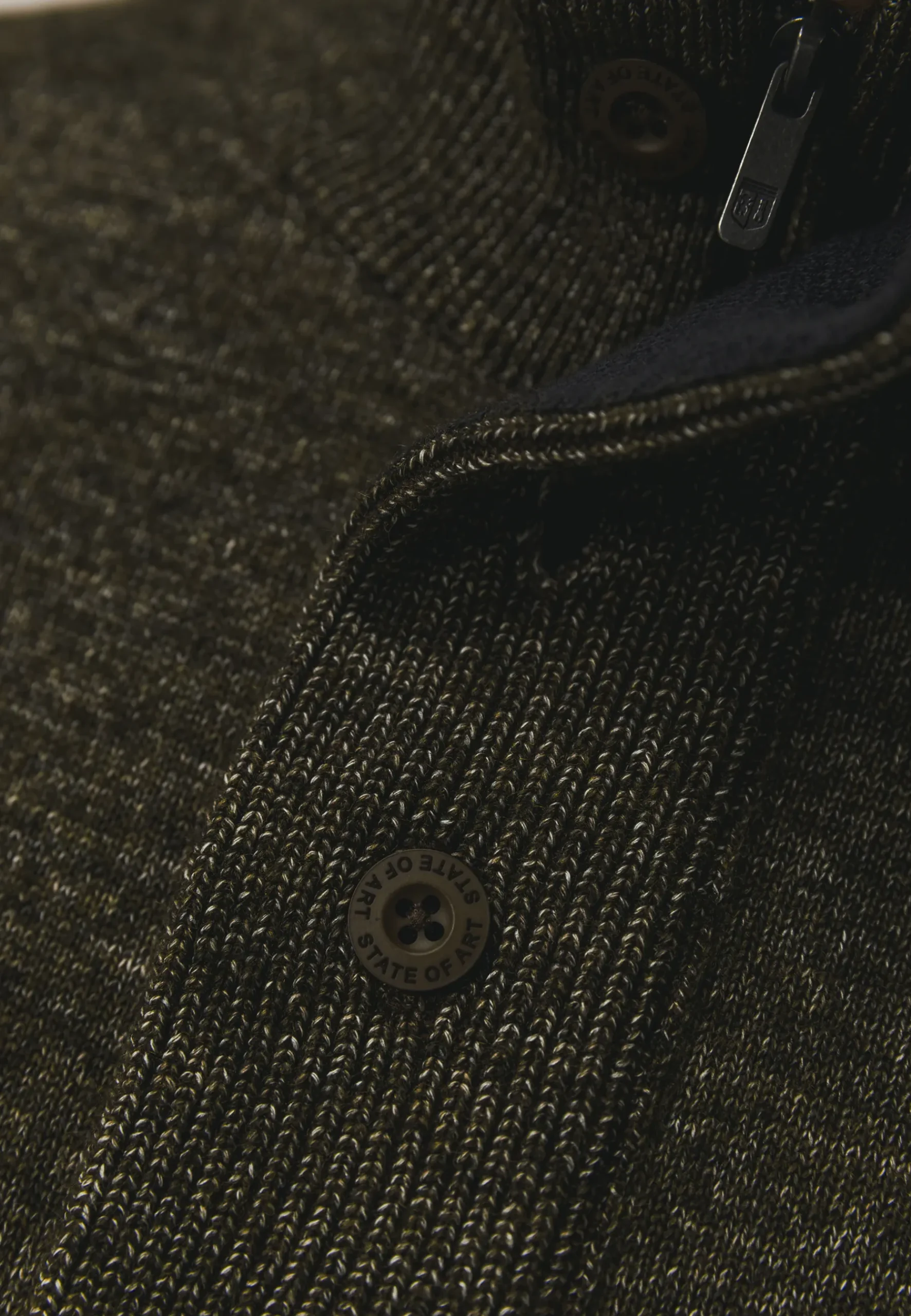 Sale Gemêleerde trui met halve rits Truien