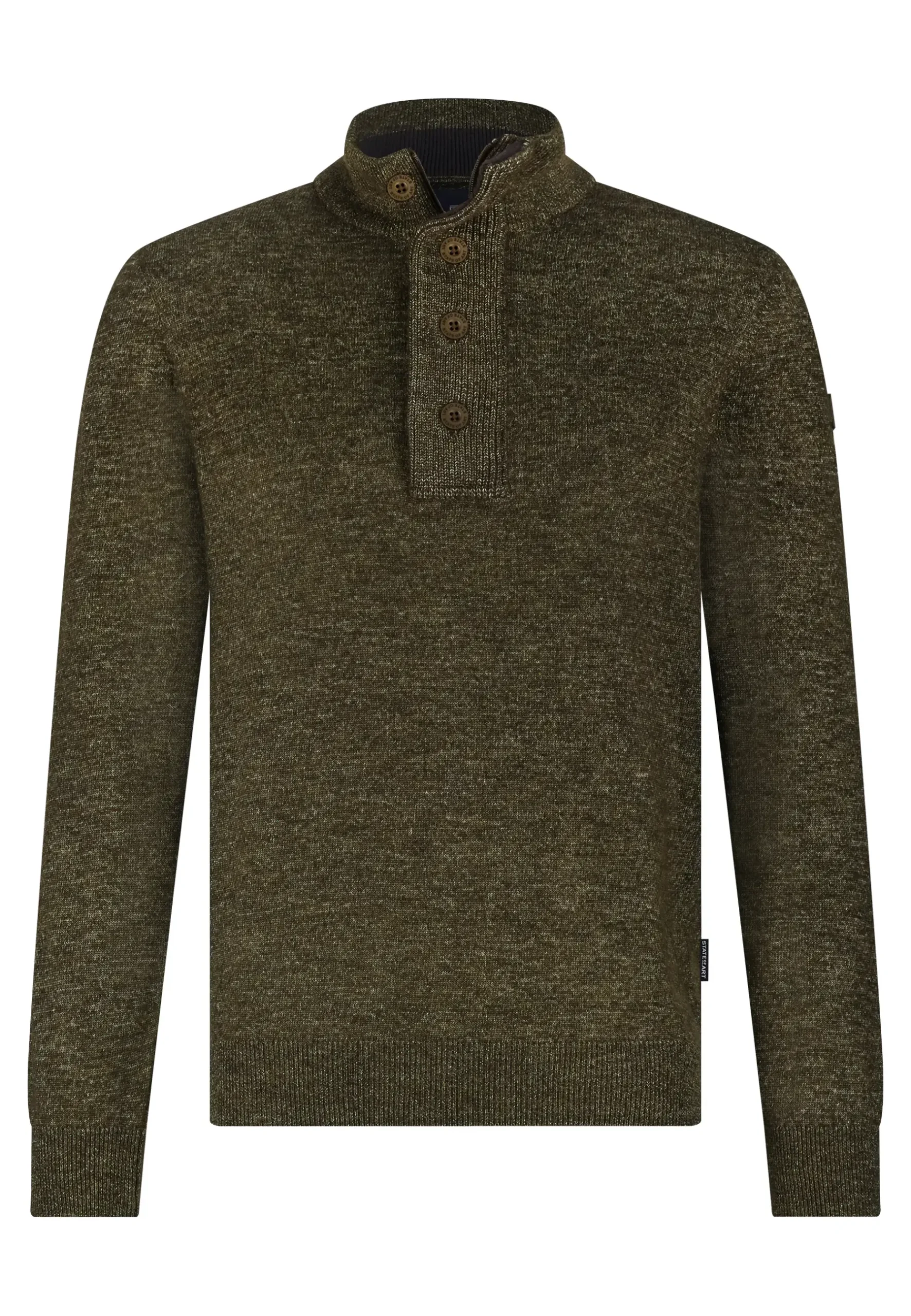 Sale Gemêleerde trui met halve rits Truien