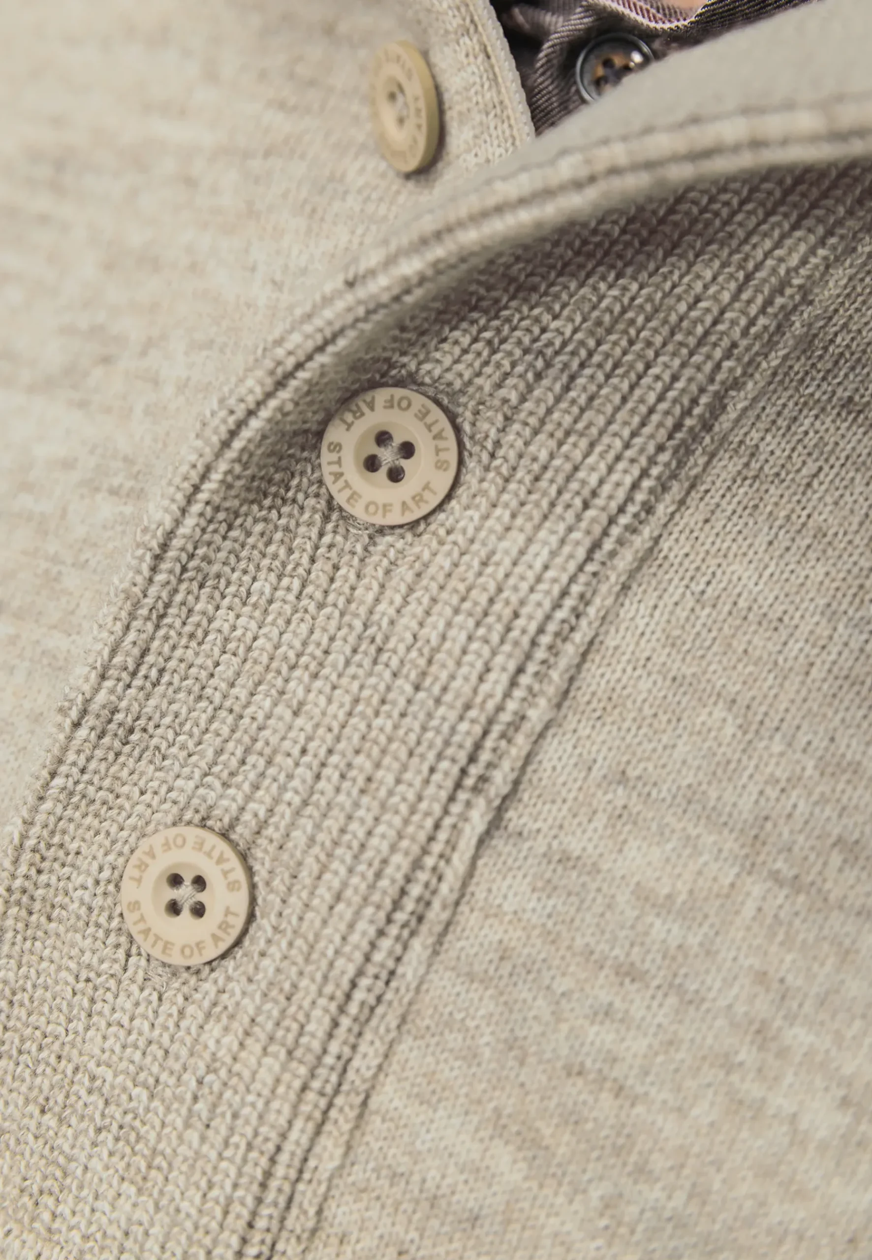 Clearance Gemêleerde trui met halve rits Truien