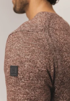 Clearance Gemêleerde trui met ribdetails Truien