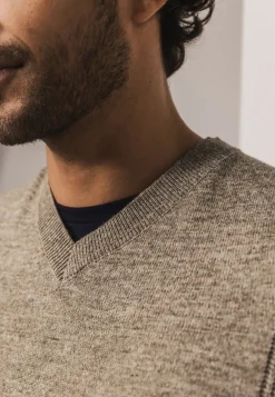 Online Gemêleerde trui met ribdetails Truien