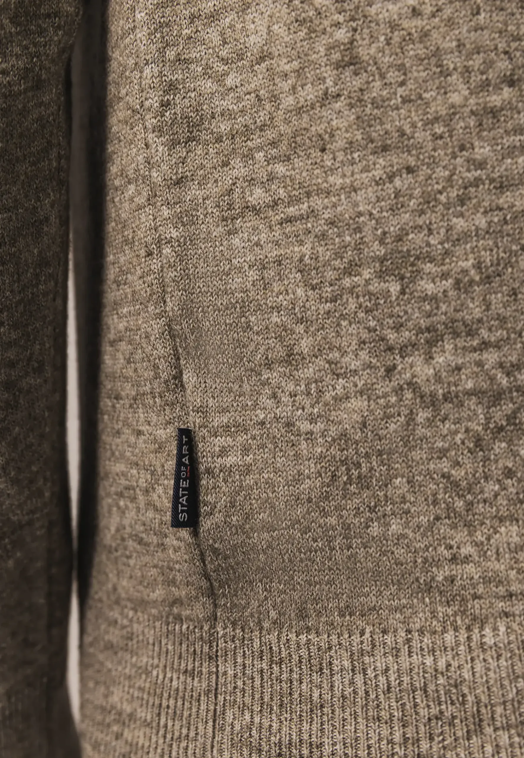 Online Gemêleerde trui met ribdetails Truien