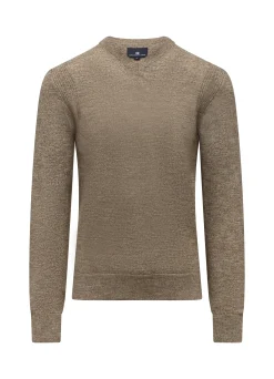 Online Gemêleerde trui met ribdetails Truien