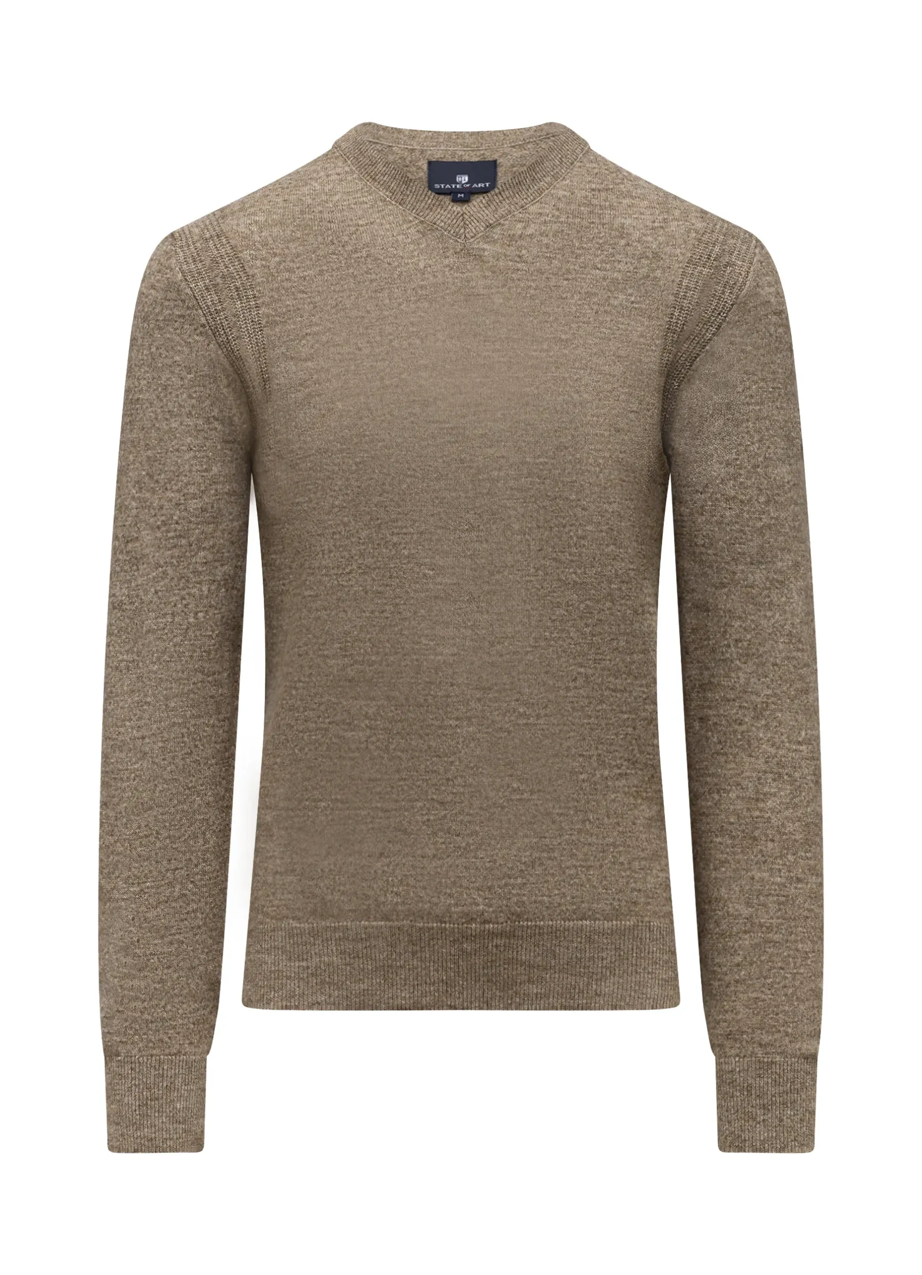 Online Gemêleerde trui met ribdetails Truien