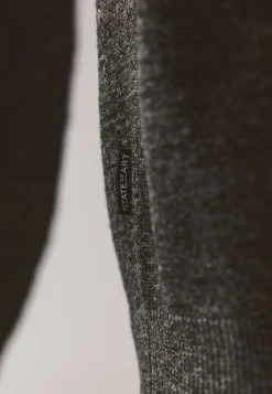 New Gemêleerde trui met ribdetails Truien