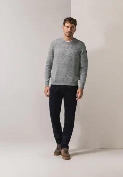 Discount Gemêleerde trui met ribdetails Truien