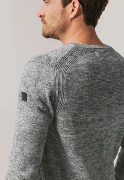 Discount Gemêleerde trui met ribdetails Truien