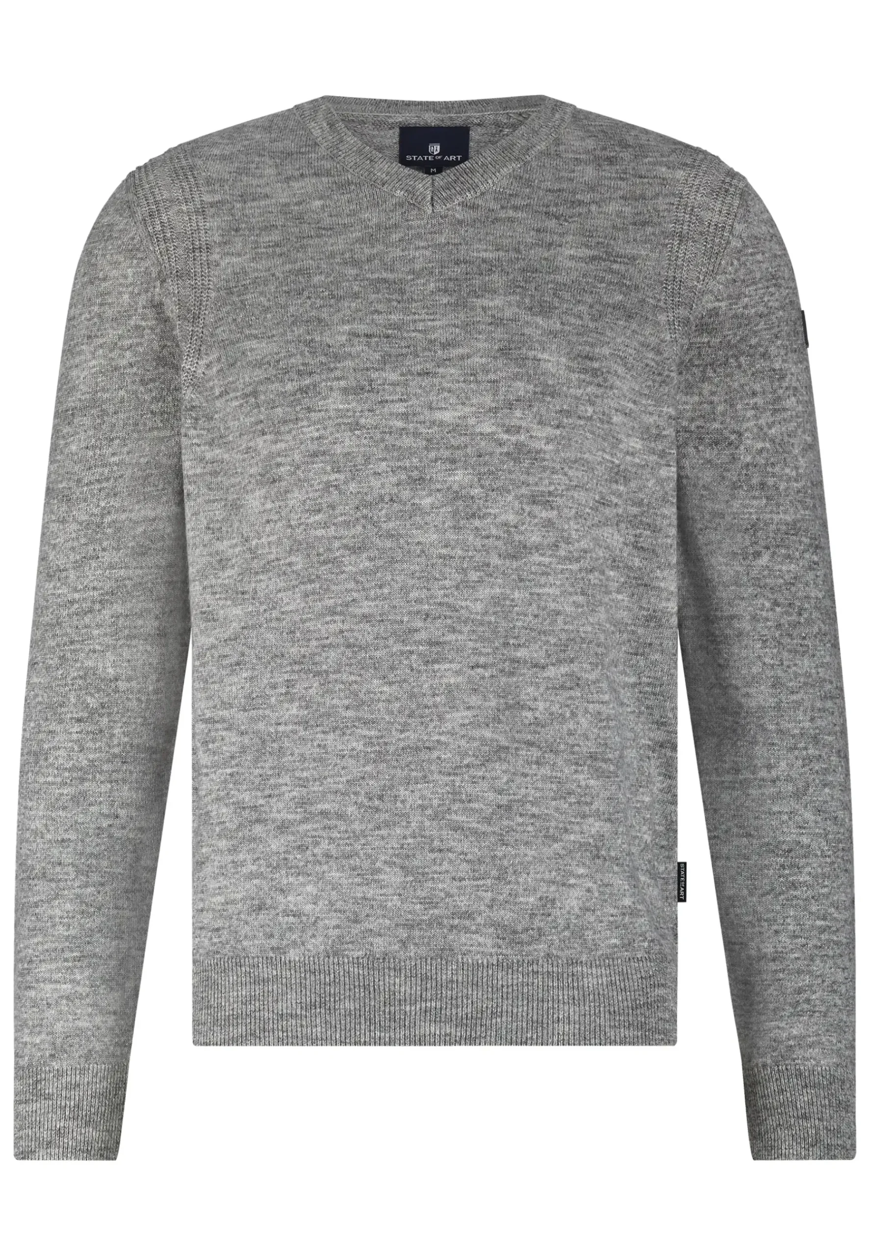 Discount Gemêleerde trui met ribdetails Truien