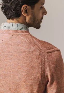 Discount Gemêleerde trui met ribdetails Truien