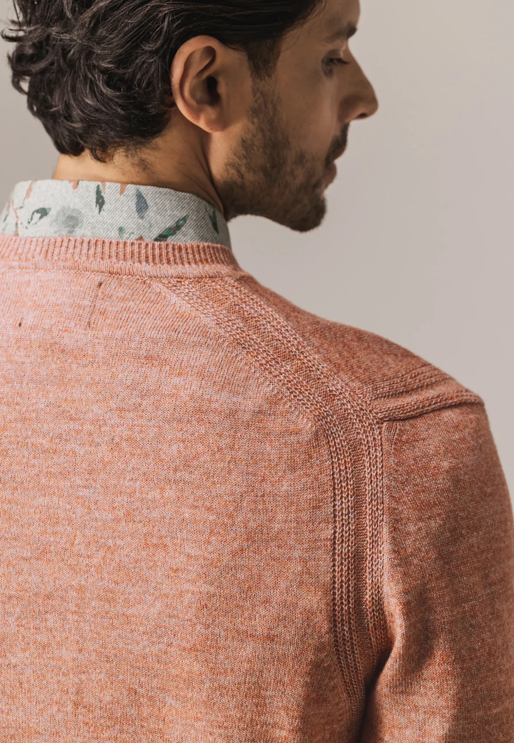 Discount Gemêleerde trui met ribdetails Truien